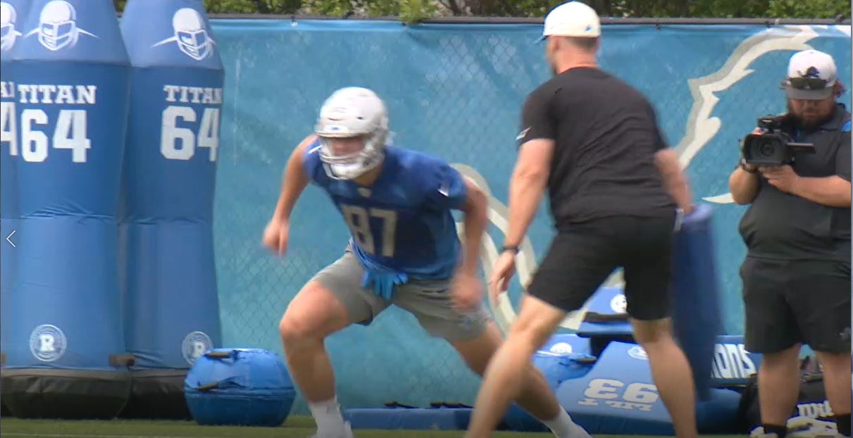 WATCH - Jennifer Hammond reports from Allen Park where Lions rookies took the field for rookie minicamp