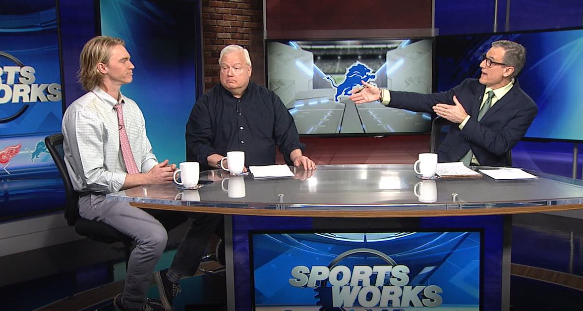 SportsWorks - 4-23-23 -- Dan talking Lions and Tigers with Wojo & Burchie