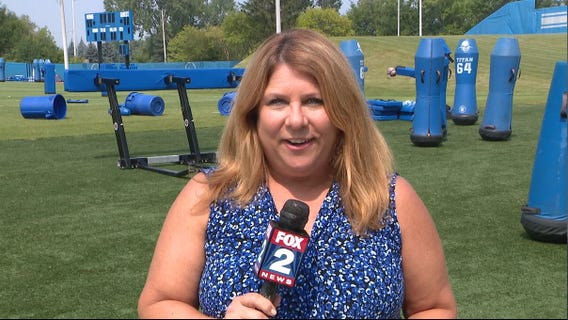 WATCH - Hammer looks at the Lions offensive line in her report at day 3 of training camp