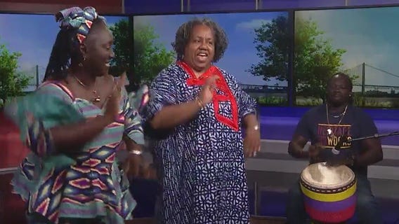 The African World Festival at the Hart Plaza