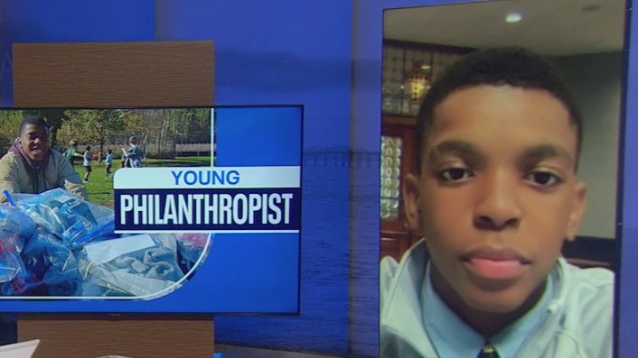 Selfless teen gives back to those in need