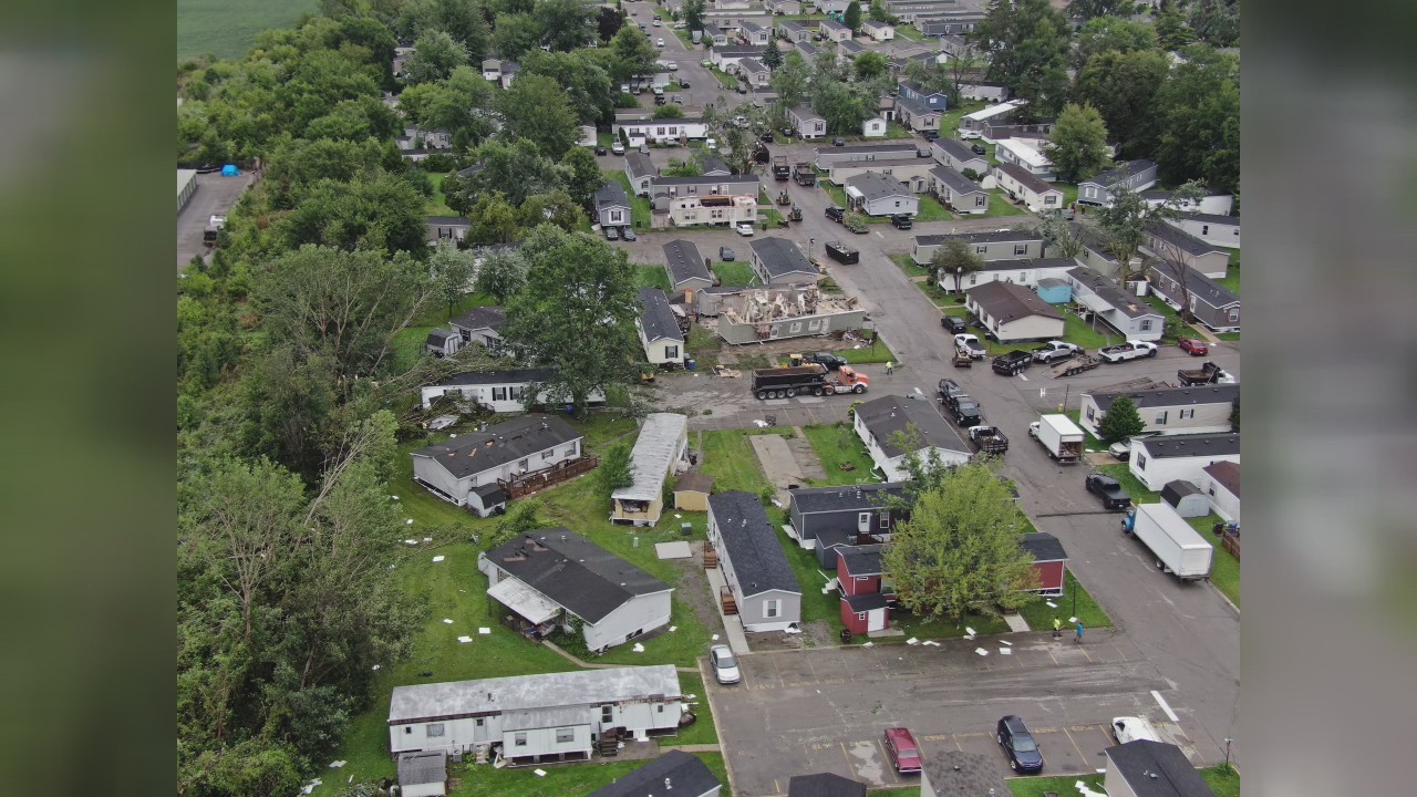 Tornado tears through Monroe County mobile home park