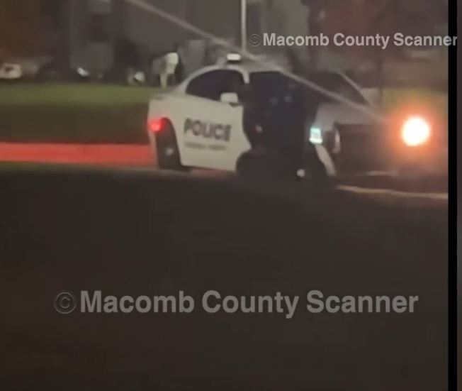 Arrest of suspect; courtesy: Macomb County Scanner | FOX 2 Detroit