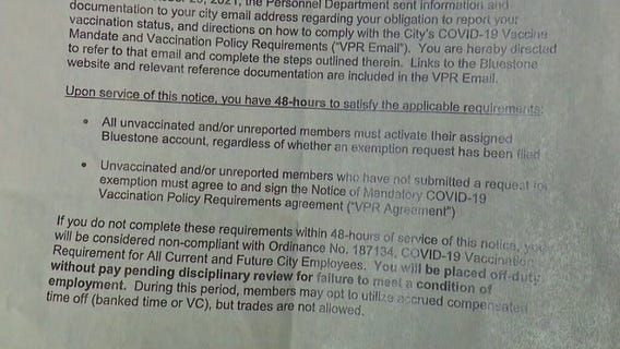 Unvaccinated Los Angeles firefighters face termination