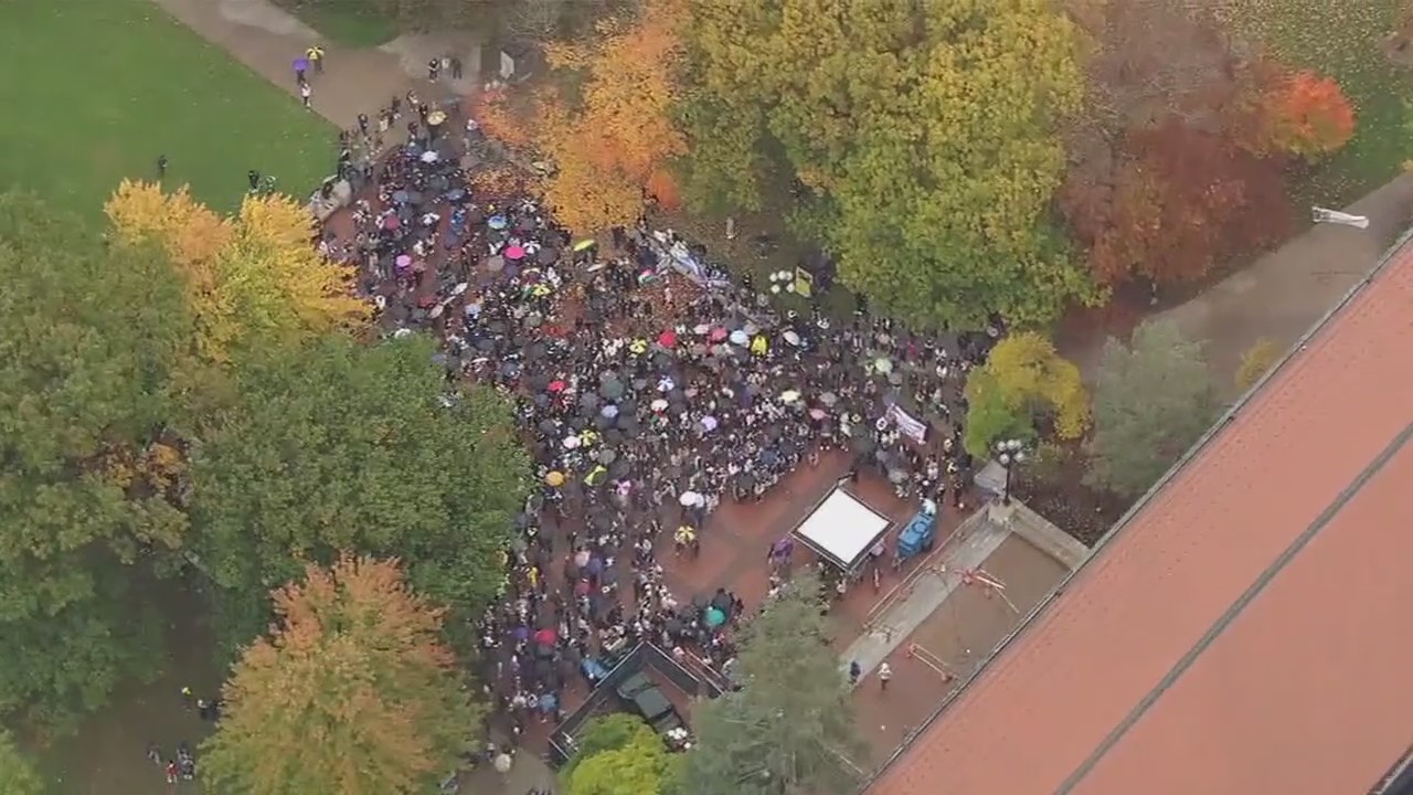 Michigan students walk out in support of Gaza