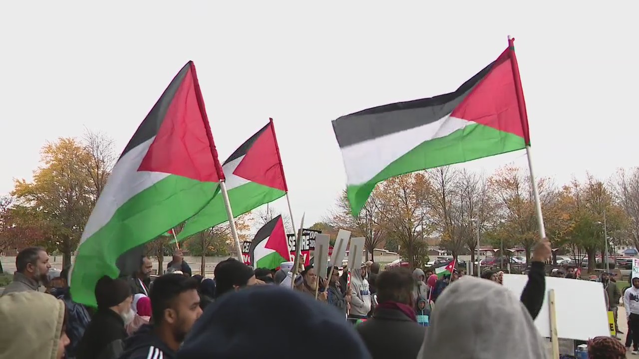 Peace rally for Palestine held in Warren