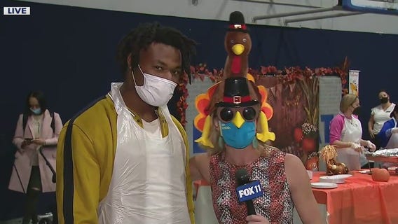 Chargers star Derwin James hosts turkey giveaway ahead of Thanksgiving