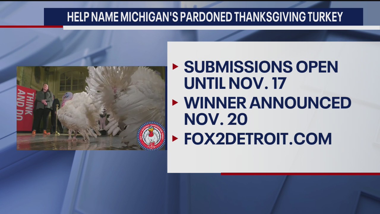 Help name Michigan's 2023 pardoned turkey