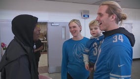 Lions linebacker Alex Anzalone serves the Community