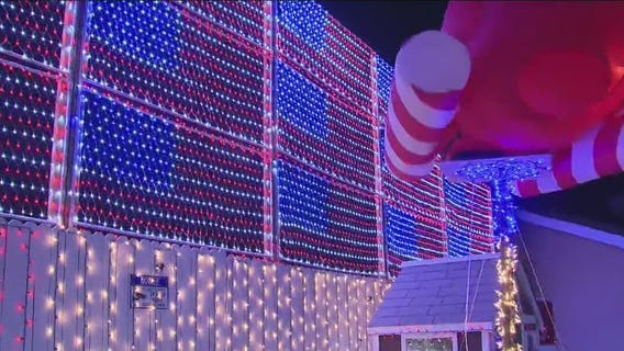 Holiday lights display honors fallen soldiers