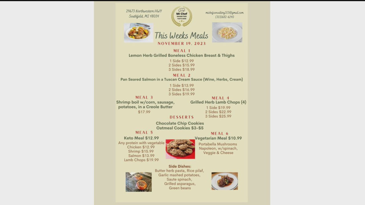 Local chef catering Thanksgiving dinner