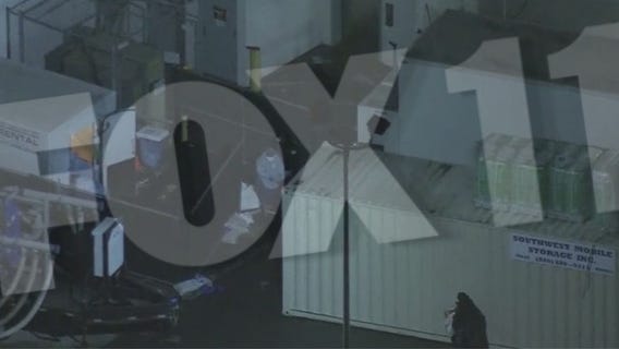 Body bags spotted outside a Los Angeles County hospital