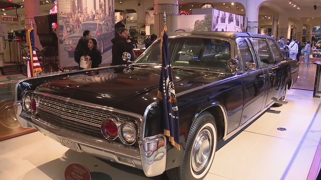 60th anniversary of John F. Kennedy's assassination, 1961 Lincoln Continental displayed at Henry Ford