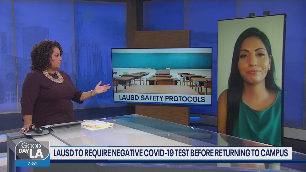 LAUSD to require negative COVID-19 test before returning to campus