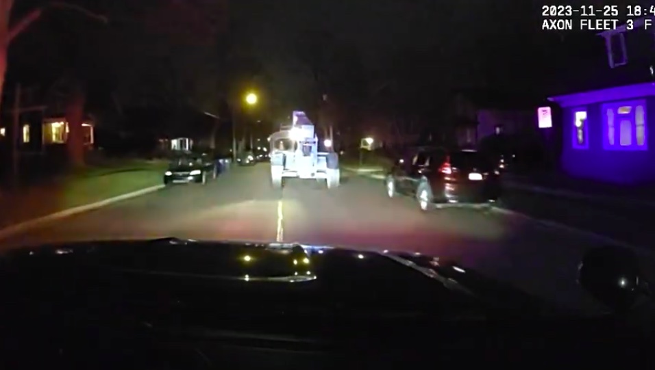 WATCH: 12-year-old leads police chase in stolen forklift