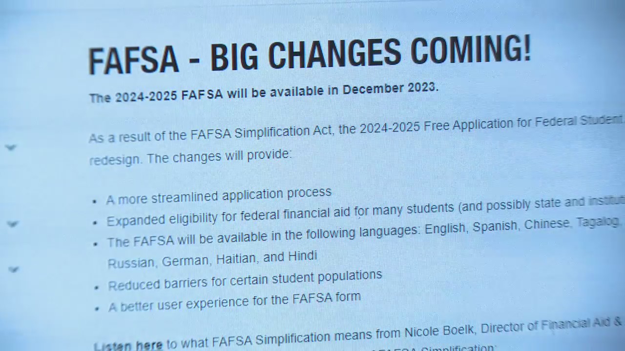 Changes coming to financial aid forms