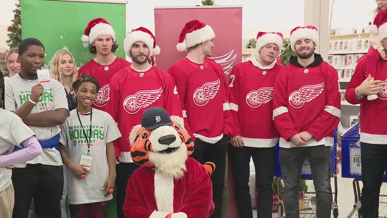 50 kids go on holiday shopping spree during Meijer collaboration with Red Wings, Tigers