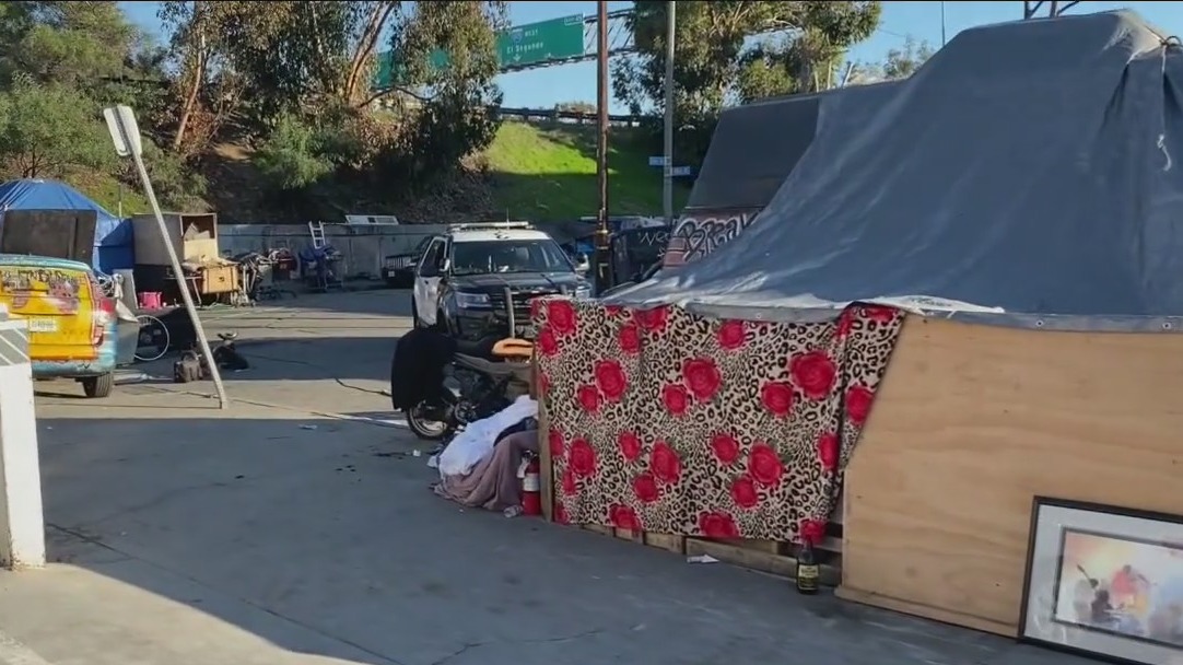 Homeless cleanup near SoFi Stadium ahead of Super Bowl LVI