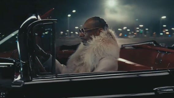 Snoop Dogg drives lowrider from Van Nuys shop for Super Bowl LVI halftime commercial