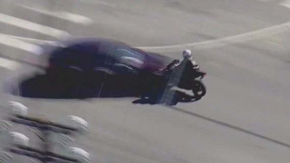 Deadly crash catapults motorcyclist 100 feet