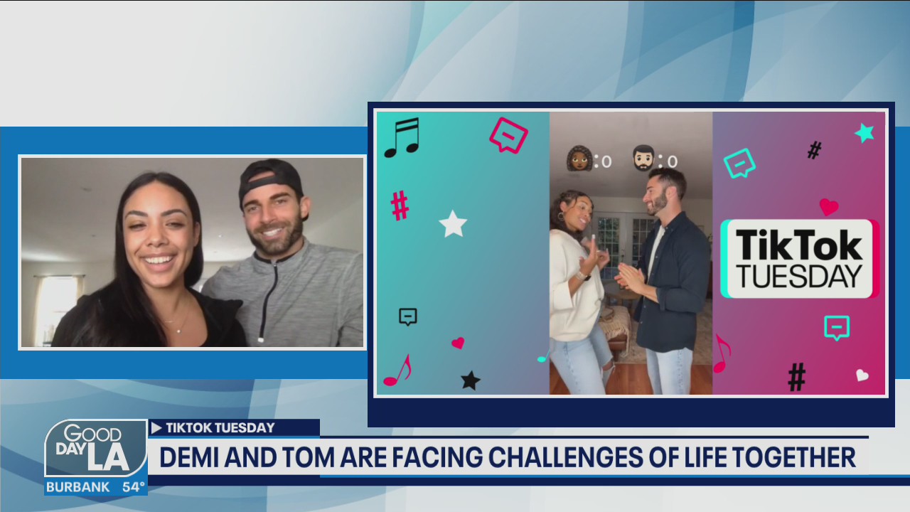 Demi and Tom on Tik Tok Tuesday