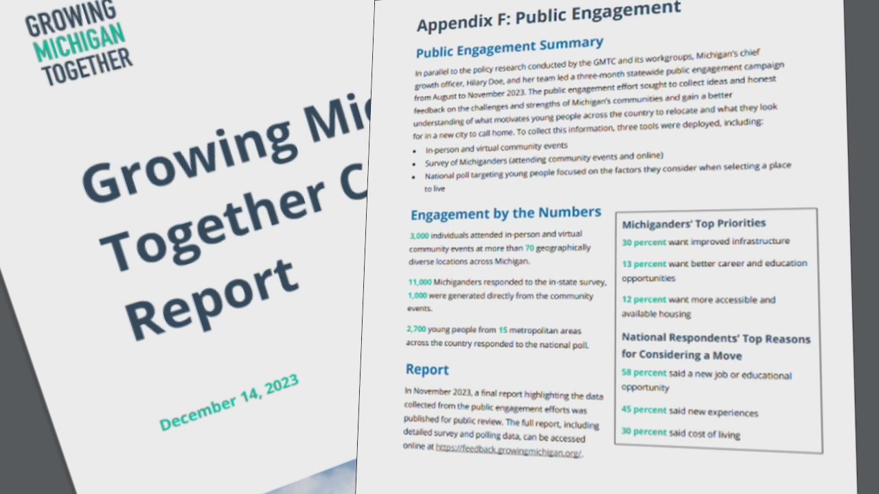 Whitmer's commission on reversing negative population growth releases proposals