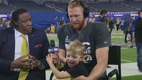 Rams Super Bowl bound: Johnny Hekker's son Jett steals the show