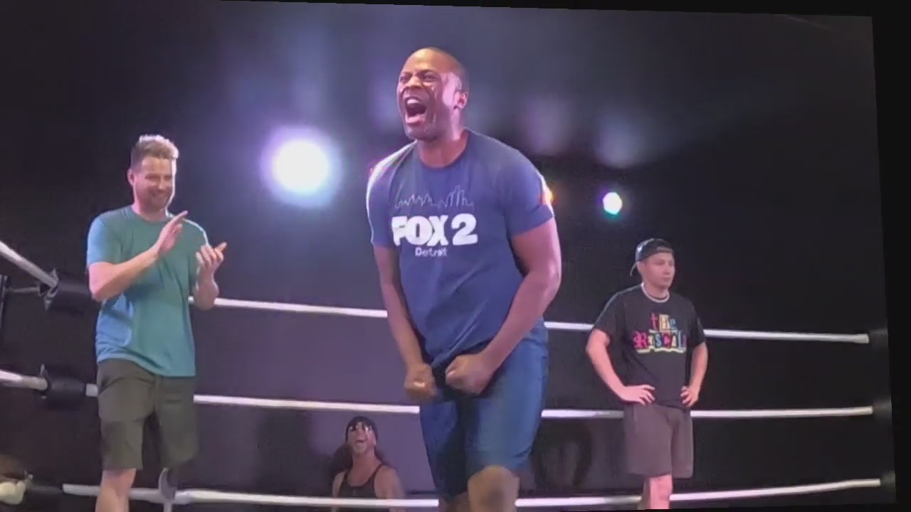 Brandon Hudson goes to wrestling school prepping to get into the ring