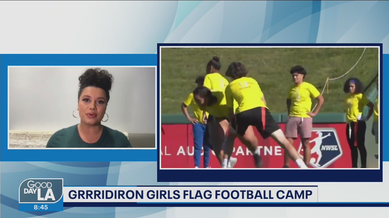Joy Taylor on Grrridiron Girls Flag Football Camp