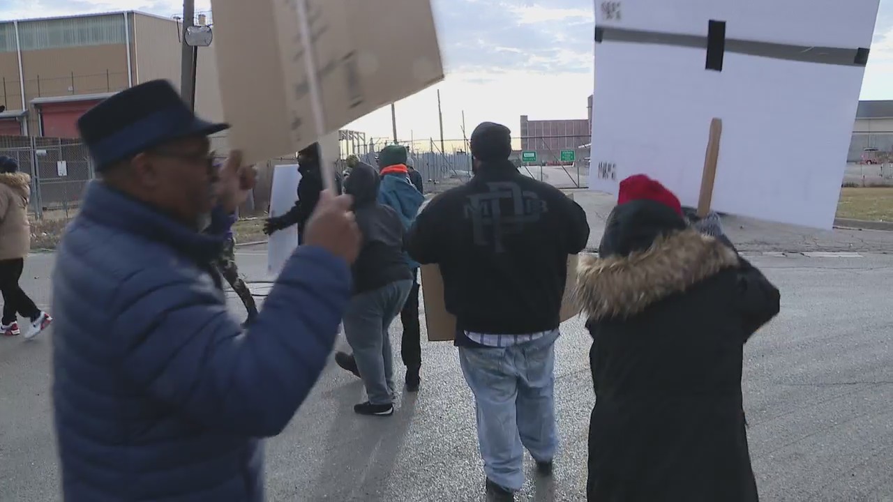 Protesters at Detroit truck company claim racial profiling, harassment