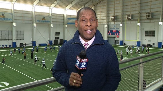 WATCH - Woody reports from Allen Park where the Lions begin prep on the Vikings