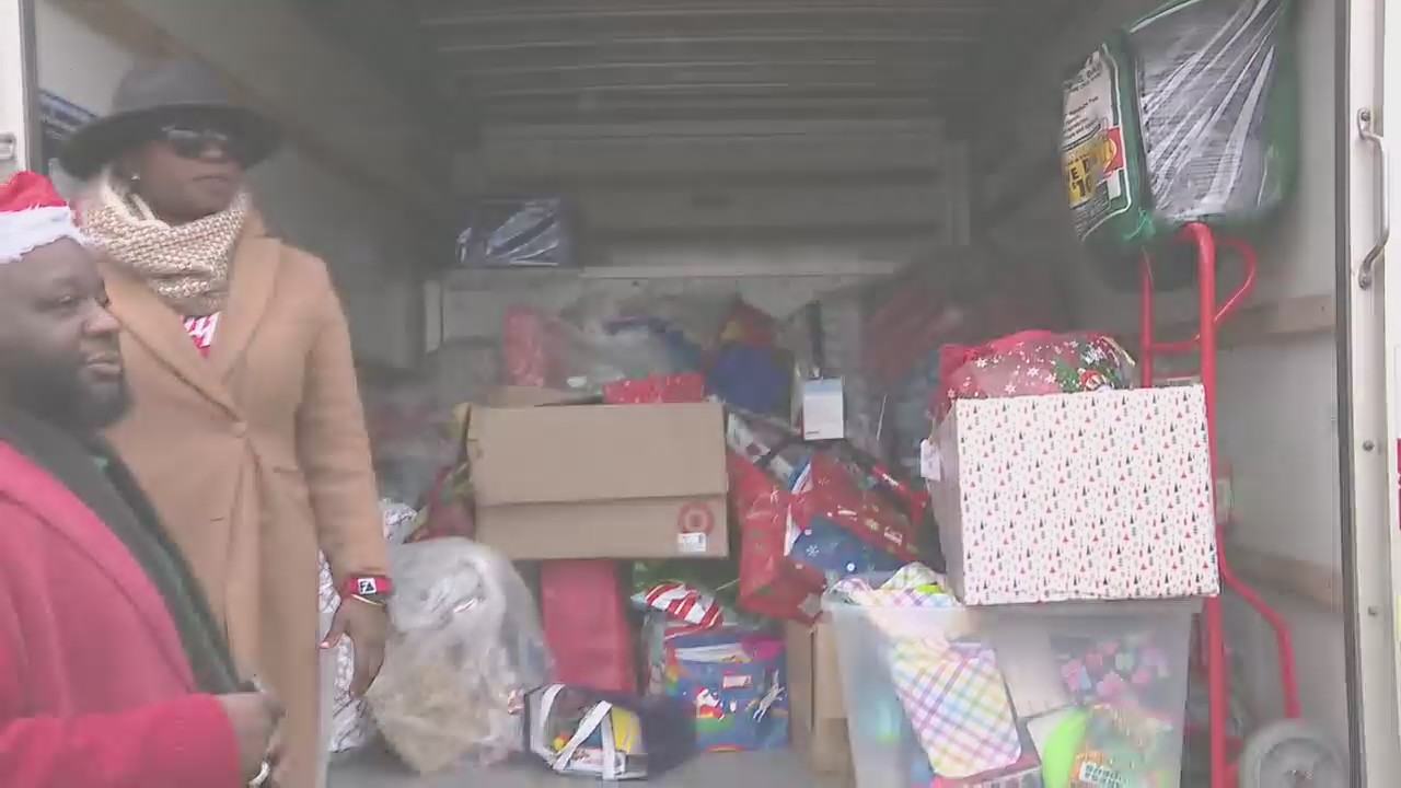 Santa and Filthy Cares nonprofit surprise families