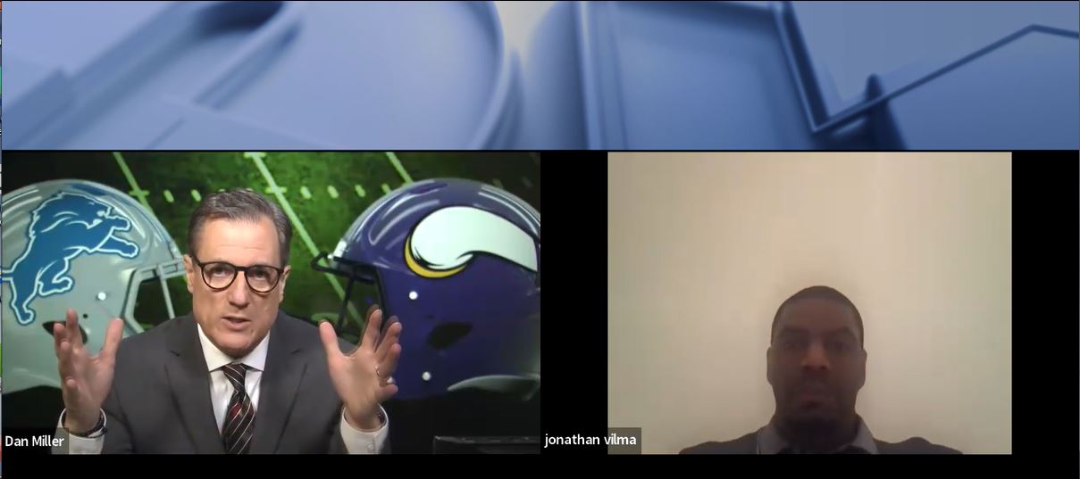 WATCH - Dan Miller previews the Lions & Vikings with FOX's Jonathan Vilma