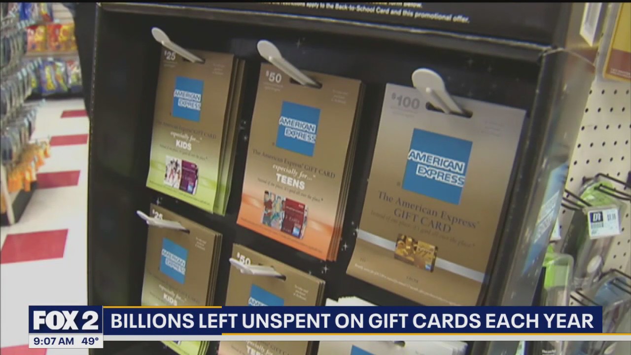 Billions left unspent on gift cards each year
