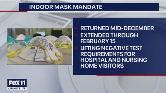 California will end mask mandate on Feb. 15, LA County will not align with state's changes