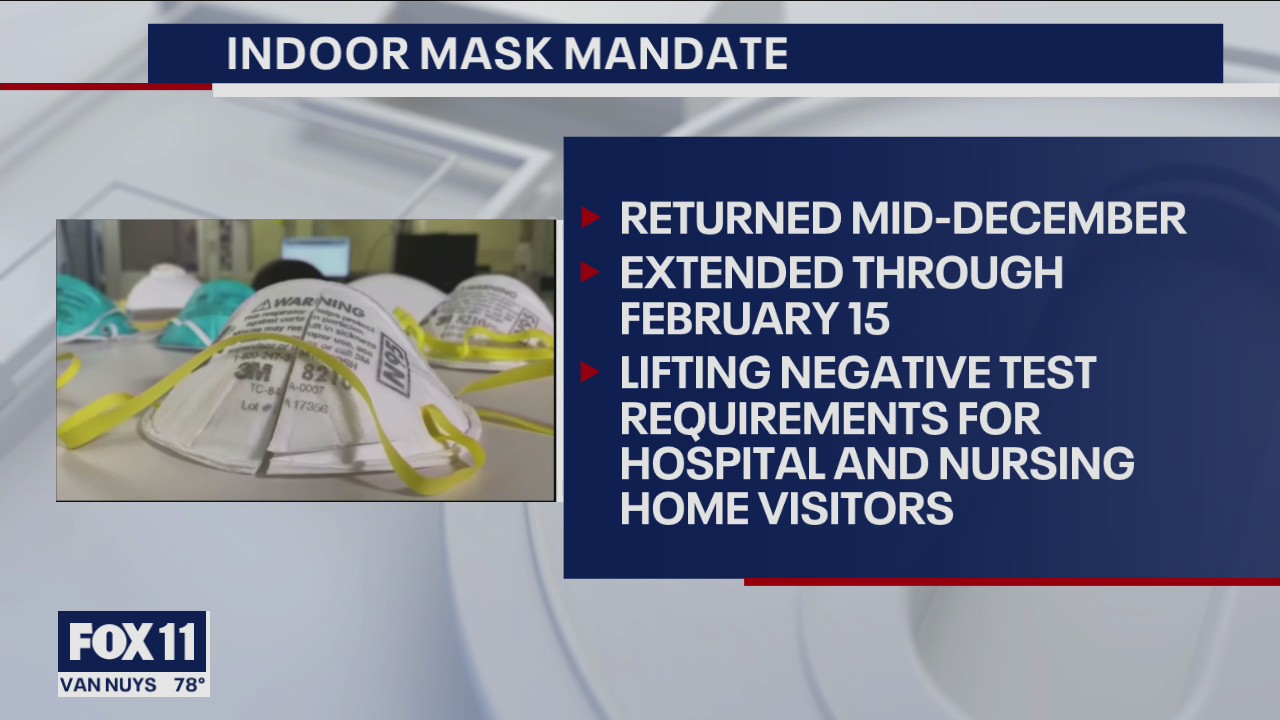 California will end mask mandate on Feb. 15, LA County will not align with state's changes