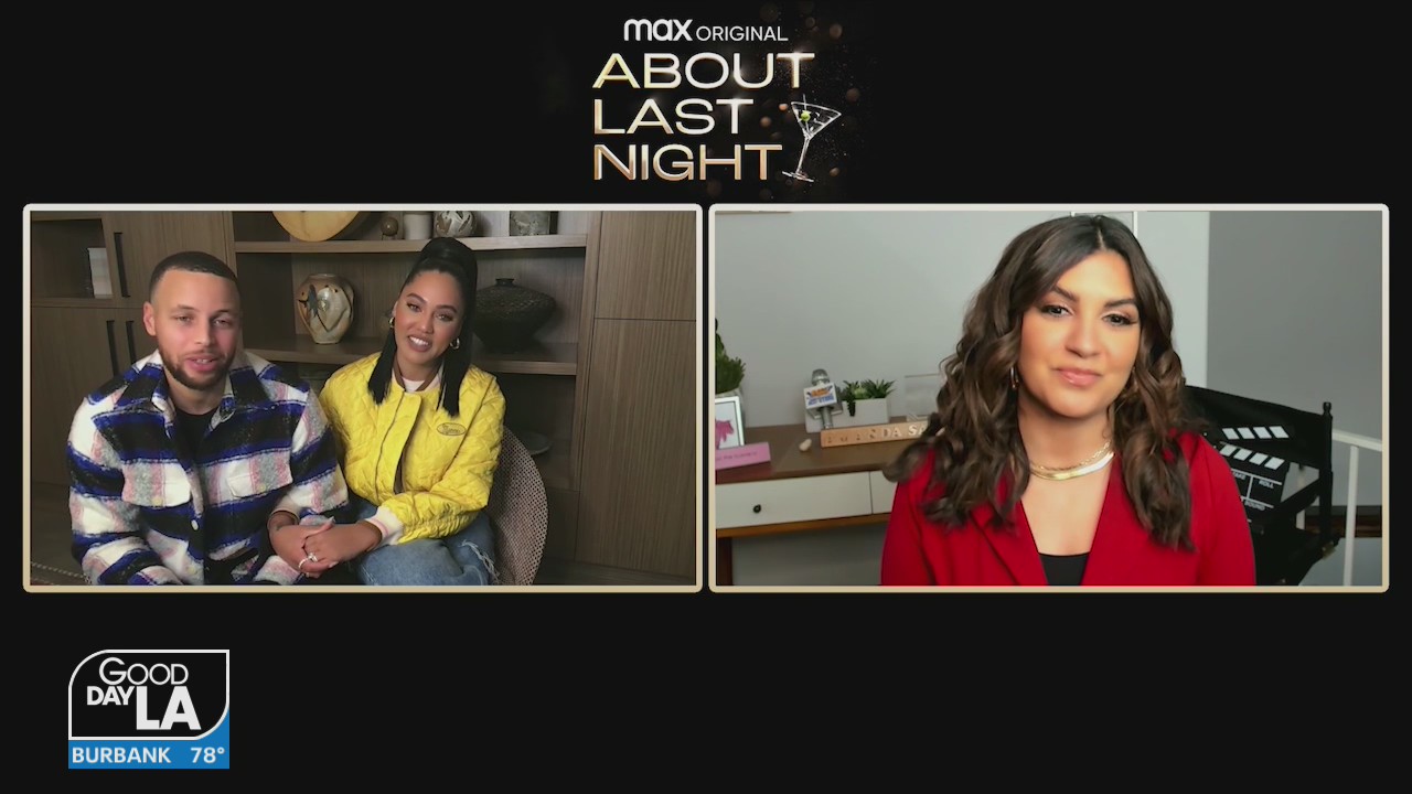 Amanda Salas talks with Ayesha and Stephen Curry