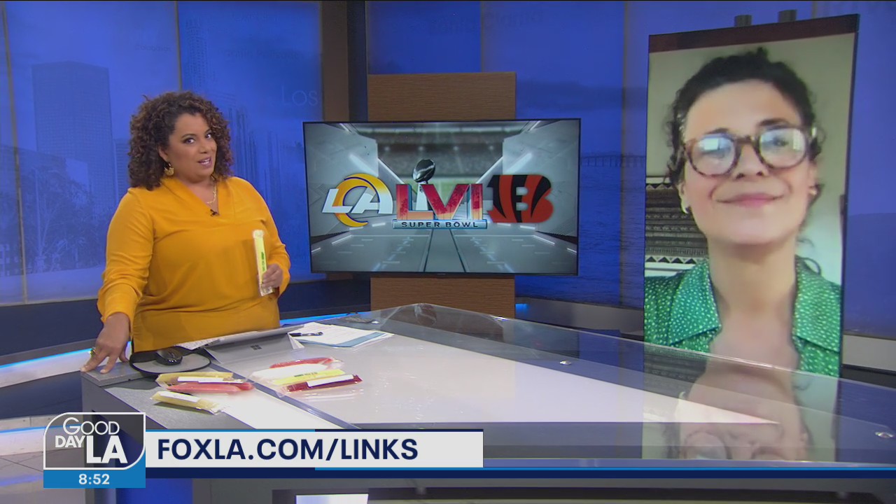 Local business, Sno Con Amor, at Super Bowl after party