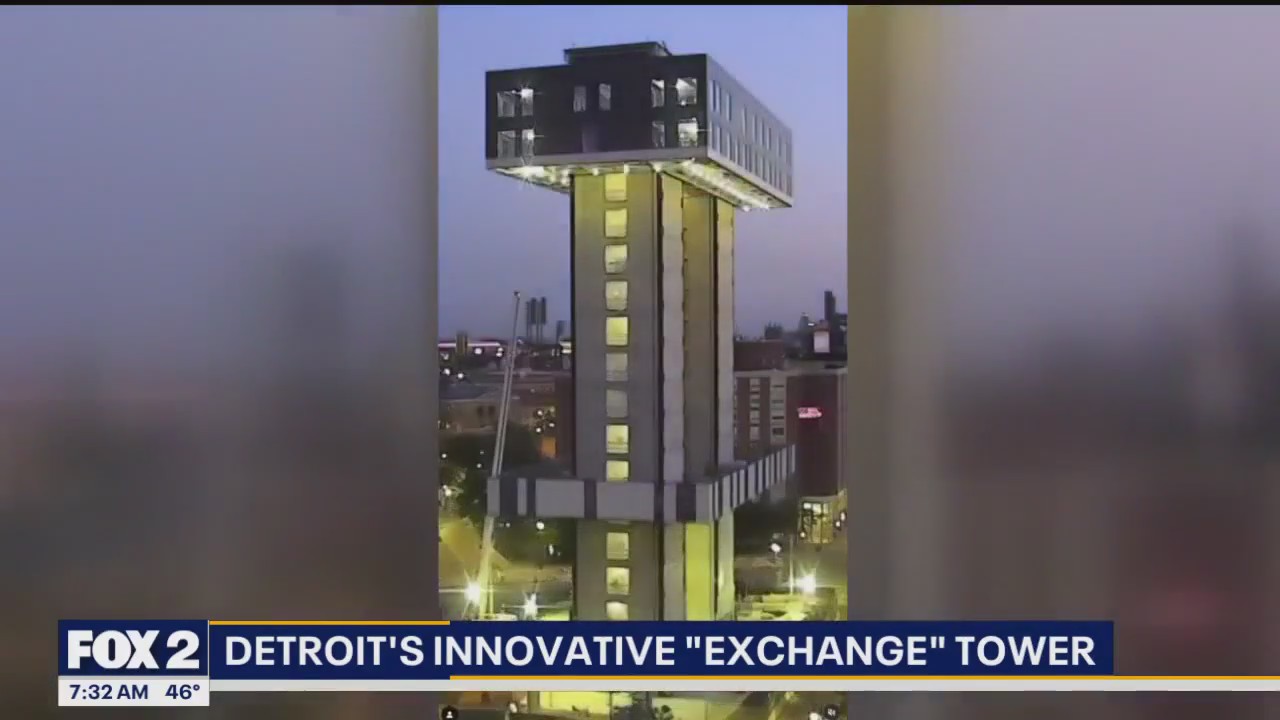 Detroit's innovative "Exchange" tower is now open