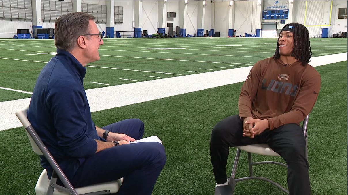 WATCH - Dan MIller sits down with Lions rookie running back Jahmyr Gibbs