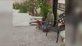 Hail falls in Pasadena just days after weekend heatwave
