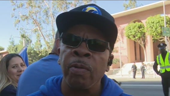 Rams Super Bowl parade: Fans in yellow and gold fill the streets of Exposition Park