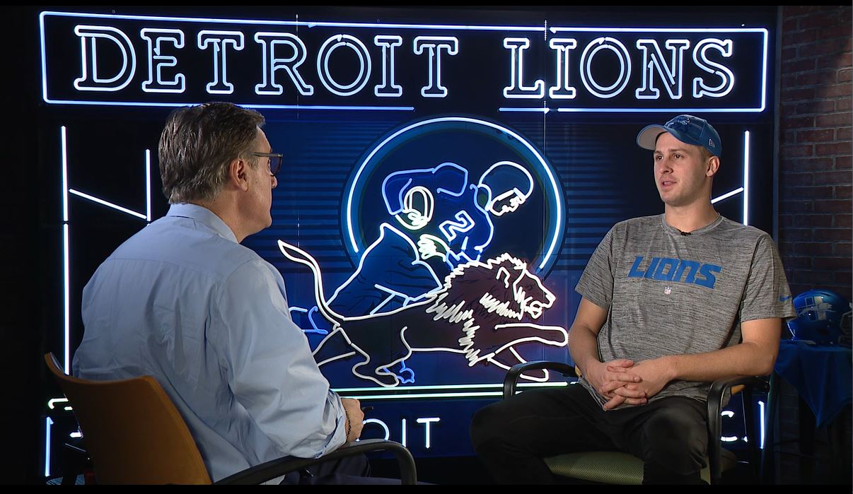 WATCH - Dan Miller has his weekly exclusive sit-down interview with Lions quarterback Jared Goff