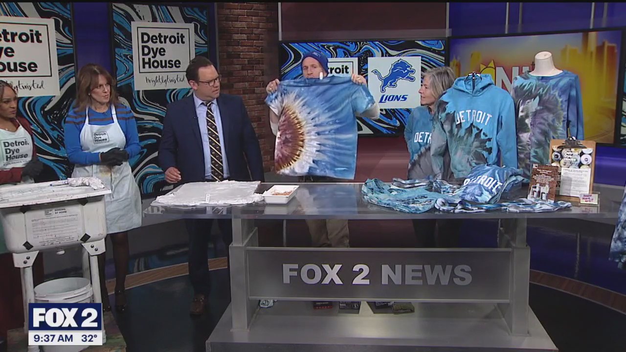 Detroit Dye House shows The Nine crew how to make their own unique Lions gear