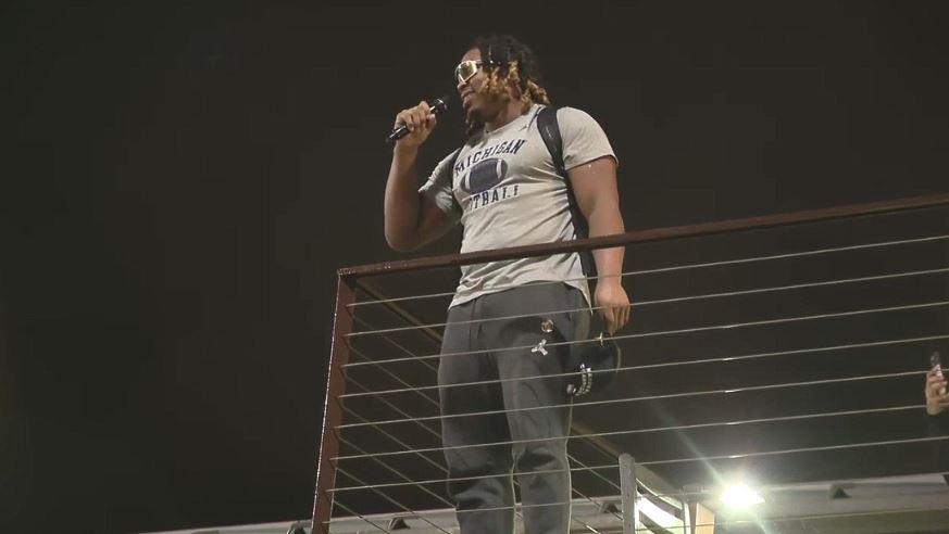 The national champion Michigan football team returns to Ann Arbor