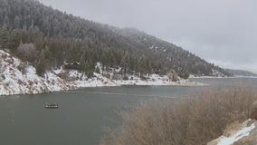 Snow and freezing temps in Big Bear