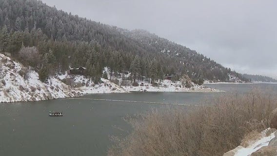 Snow and freezing temps in Big Bear