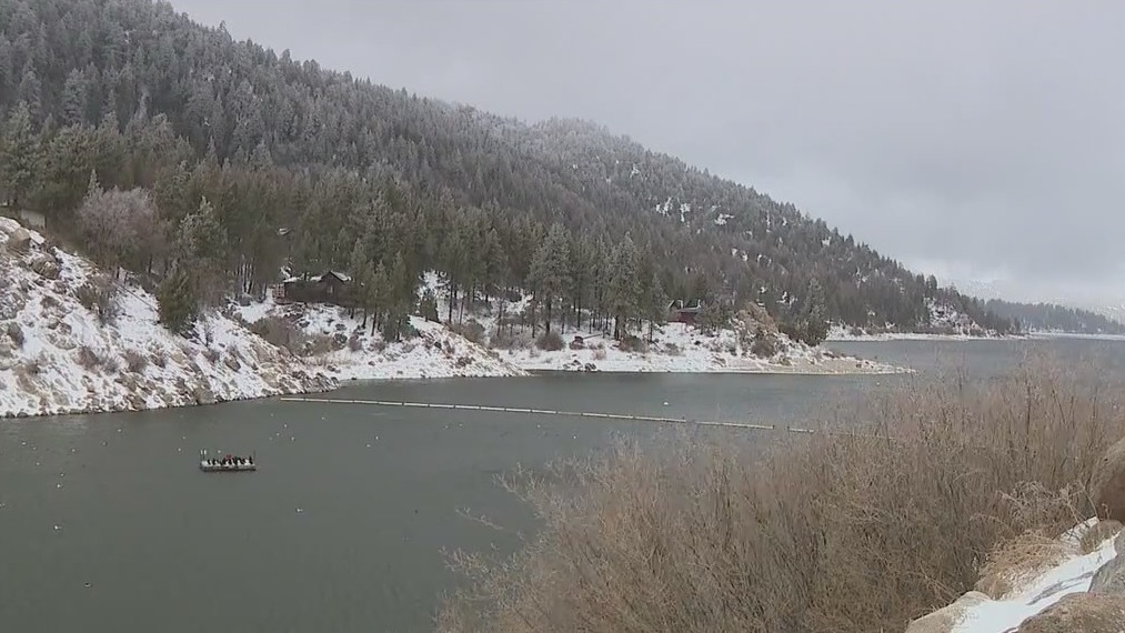 Snow and freezing temps in Big Bear