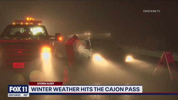 Cajon Pass seeing coldest weather of the year