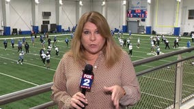 WATCH - Hammer reports from Allen Park where the Lions went through their final practice ahead of Sunday's playoff game against the Rams